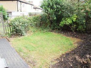 Rear enclosed garden - click for photo gallery